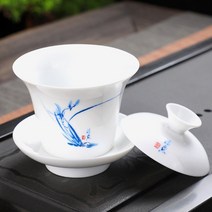 [스킨알엑스][순수] 마음휴식 도자기 개완 백자 뚜껑 다기 개합, 단품