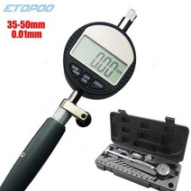 디지털 0.001mm 18-35mm 35-50mm 50-160mm/0.01mm 다이얼 보어 게이지 센터 링 표시기 마이크로 미터 측정 도구, 35-50mm 0.01mm
