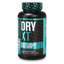 잭팩토리 Dry-XT 물 체중 감량 이뇨제 알약 - 수분 보유력 및 팽만감 완화를 위한 천연 보충제 w/민들레 뿌리 추출물 칼륨 7가지 더 강력한 성분 60 베지 캡슐, 60 카운트(1팩)