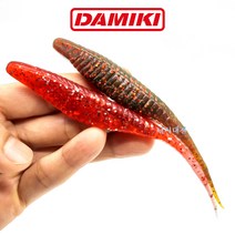 다미끼 아머쉐드 5인치 광어 배스 우럭 쏘가리 루어웜, 212 (오렌지 실버)