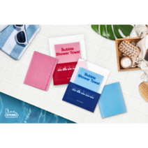 조이버블 샤워타올이 들어있는 휴대용 바디워시 (레드플로랄), 레드플로랄(레드)