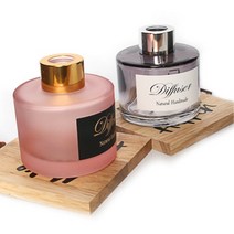 디퓨저용기 - 원형 ( 라운드 컬러선택 ) 100ml, [ 라운드 핑크 | 골드캡 ]