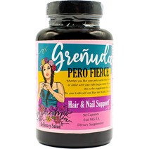 Belleza y Salud Grenuda Pero Fierce - 모발 및 손톱 지원 - 우엉 뿌리 말꼬리 쐐기풀 은행잎 및 비오, 한개옵션1, 한개옵션0