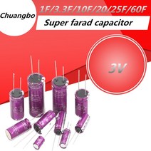 1+1 슈퍼캐패시터 3.0v cda 3v 패러데이 1f 2f 3.3f 5f 7f 10f 15f 18f 20f 25f 30f 50f 60f 100f 120f, 100f 18x60mm