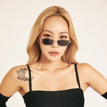 사이파이 사각 틴트선글라스 눈알가리개 얇은테 안경 SG60