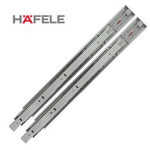 헤펠레 원터치 3단 푸쉬 볼레일 서랍레일 가구 싱크대, 450mm
