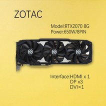 ZOTAC Geforce NVIDIA RTX2060Super 8G RTX2070 2070Super 2080 RTX2080Super 2080TI 11G 비디오 카드 그래픽 GPU, [08] RTX2080TI 11G