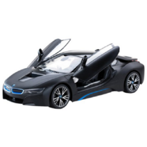 라스타 1대14 사이즈 BMW I8 도어오픈 RC카 블랙., 2개