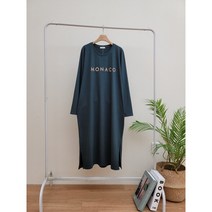 다와몰 [사은품 증정] 고급면혼방 모나코 스판 자수 롱원피스 폴리스판 / 55~88사이즈 / 블랙 다크그레이 모카베이지 청록