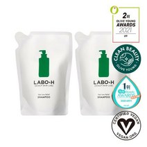 라보에이치탈모증상완화샴푸 두피강화 리필팩 333ml*2입기획