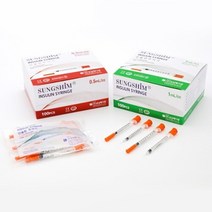 성심 인슐린 주사기 1cc 0.5cc 100개입 멸균 시린지 혈당 당뇨관리용품
