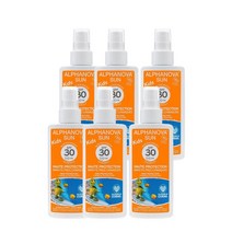 키즈 썬 크림 125g Alphanova Kids Creme Solaire 프랑스 아기제품, 6팩