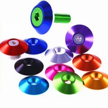 5-10pcs m3 M4 M5 M6 M8 알루미늄 카운터 싱크 우산 머리 세탁기 가스 켓, 02 M4 10PCS_02 Green Color