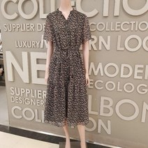 BCBG NC13 여름 플라워 태슬 반팔 원피스 B2B5O654