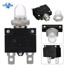 회로 차단기 재설정 가능한 회로 차단기 dc 12v24v 50v 5a10a15a20a30a 팩 1pcs 자동차 선박용 방수 캡이 있는 과부하 보호 장치, 30a