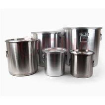 12리터 육수통 곰솥 국통 스텐 위생통 들통냄비 잼포트 빨래삶는들통 캠핑용들통 국솥 캠핑들통 곰국냄비, 상세페이지참조, 15G (CG60703)