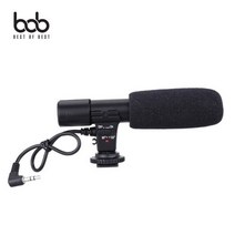 bob 고감도 3.5MM 외장마이크 MIC-01 카메라 고프로, MIC_01/블랙