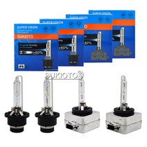 SUKIOTO정품 2 개 4300K D1S 35W HID 제논 전구 자동차 헤드라이트 교체 차량 조명, 01 2PCS 24V 35W_05 D2R, 04 8000K