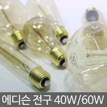 일월조명 에디슨전구 에디슨램프 백열전구 백열램프 인테리어 공간 40W 60W 볼전구 모양전구 인테리어조명 인테리어전구 카페 매장 T30 T45 G80 G95 G125 ST64, 02. 디자인램프 T45 40W