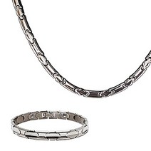 일본게르마늄 야구선수 목걸이 피크 파인 순 일본제 팔찌 페어 세트 맨즈 레이디스 251, s