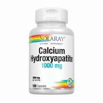 Solaray 솔라레이 칼슘 하이드록시아파타이트 Calcium Hydroxyapatite 1000mg 120정, 1팩