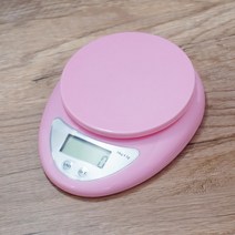 5kg1g 휴대용 디지털 저울 led 전자 저울 우편 음식 균형 측정 무게 주방 led 전자 저울, 분홍색, 5kg