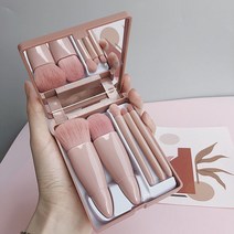 휴대용 손거울 케이스 메이크업브러쉬 5종 세트, 상세페이지 참조, 본상품선택