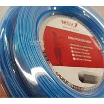 MSV 포커스헥스 200M 110 118 123 릴 테니스스트링, 스카이블루 1.10mm