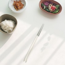 소코데코 골든벨 메이플우드 블랙 화이트 부부 수저세트 골드 실버 백화점 커트러리 40종, 02.실버 젓가락