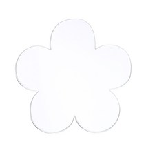 온니유 골드 실버 거울 휴대폰 핸드폰 아크릴 스마트톡, 실버-꽃