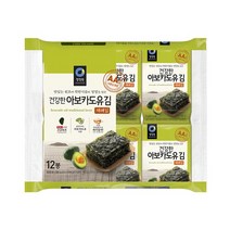 청정원 건강한 아보카도유김 재래김 4gx12봉x4개, 상세설명 참조, 없음