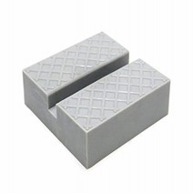 Single Square Universal Slotted Polyurethane Jack Pad Frame Rail Protector by TMB null, Single Square Jack Pad, Gray