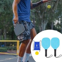 피클볼 피크 패들 라켓 세트 pickleball 공 휴대용 경량 2 실내 실외용, 라켓 2개 1볼 1봉지
