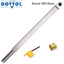 목재 터닝 툴 카바이드 팁 선반 피니셔 공구 바 원형 8.9mm 12mm 16mm 18mm 커터 인서트 포함, [04] Type D  18mm