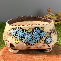 다육맘 수제화분 다육화분 도향#217, 블루