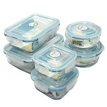 네오플램 내열유리 밀폐용기 사각 원형 찬통 반찬통 용량선택, 직사각 1.5L, 1개