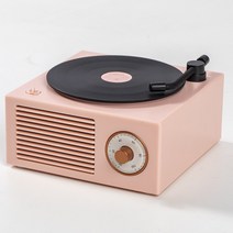 Syitren 시디플레이어 CD 레트로 휴대용 블루투스 CDP 투명 무선 감성 갬성 포터블, 핑크