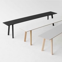 벤치 북유럽 미니멀 디자인 긴 나무 의자 식당 의자 현관 신발 교회 의자, 블랙 80 x 35 x 45