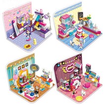 오천원 어린이집 유치원 친구 생일 크리스마스 졸업 입학 조카 선물 레고 프렌즈 우정버스 워터파크 호환 피규어 싼 저렴한 여아 장난감 단체 답례품 유아 초등, 뮤직샵 (4102-1)