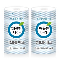 깨끗한나라 점보롤 에코 1겹 500m 4롤, 2개