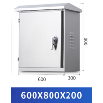 배전함 CCTV 함체 야외 스테인레스 스텐 분배 상자 통신 방수 설치 전기 제어함 박스, 600x800x200mm 201스테인레스