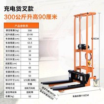전동자키 포크리프트 자동 정비 작기 스태커 파레트, 12V-포크 타입 300KG-0.9m