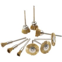 황동 brush wire shank electric tool steel wire wheel brushes cup 녹 액세서리 회전 도구 조각사 연마 재료, 9pcs-2