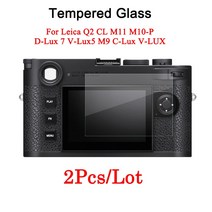 Leica Q2 CL M M0-P D-Lux 7 V-Lux5 M9 V-LUX 카메라 강화 유리 스크린 보호 필름 용 2PCS 화면, 04 D-Lux