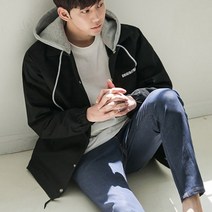 후드 탈부착 스타디움 버튼자켓[BB1532]
