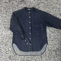 UNIQLO 유니클로 노카라 데님 셔츠 남방