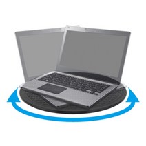 [강원전자] 모니터 원형 회전받침대 NMA-LM61 [블랙], 블랙