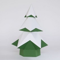 크리스마스 쉬운종이접기 페이퍼 토이 크래프트 도안 수업 종이인형 2평 방꾸미기 벽인테리어, 트리 장식