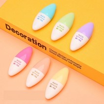 휴대용 준비물 문구 미니 팬시 형광펜 야광펜 잎새