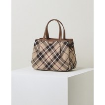 닥스 브라운체크 결혼식 상견례 여행 교회 모임 장인 회사원 정장 여성토트백